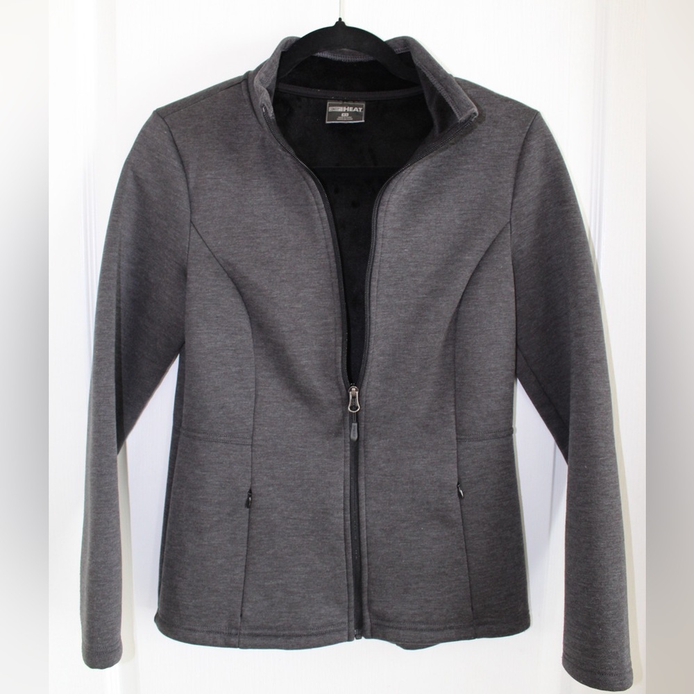 32 Degrees Heat Full-Zip Jacket - Fleece Lined - Charcoal Gray - Women's Size XS